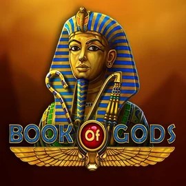 Official Slots logo: Book of Gods by BF Games at Rolldorado Casino