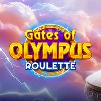 Official Live Casino logo: Gates of Olympus Roulette by Pragmatic Play at Rolldorado Casino