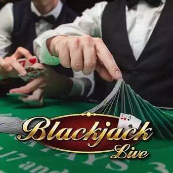 Live Blackjack game by Evolution – logo hosted on Rolldorado Casino