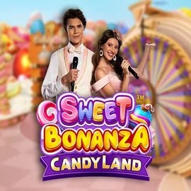 Sweet Bonanza Candy Land Live slot logo by Pragmatic Play at Rolldorado Casino